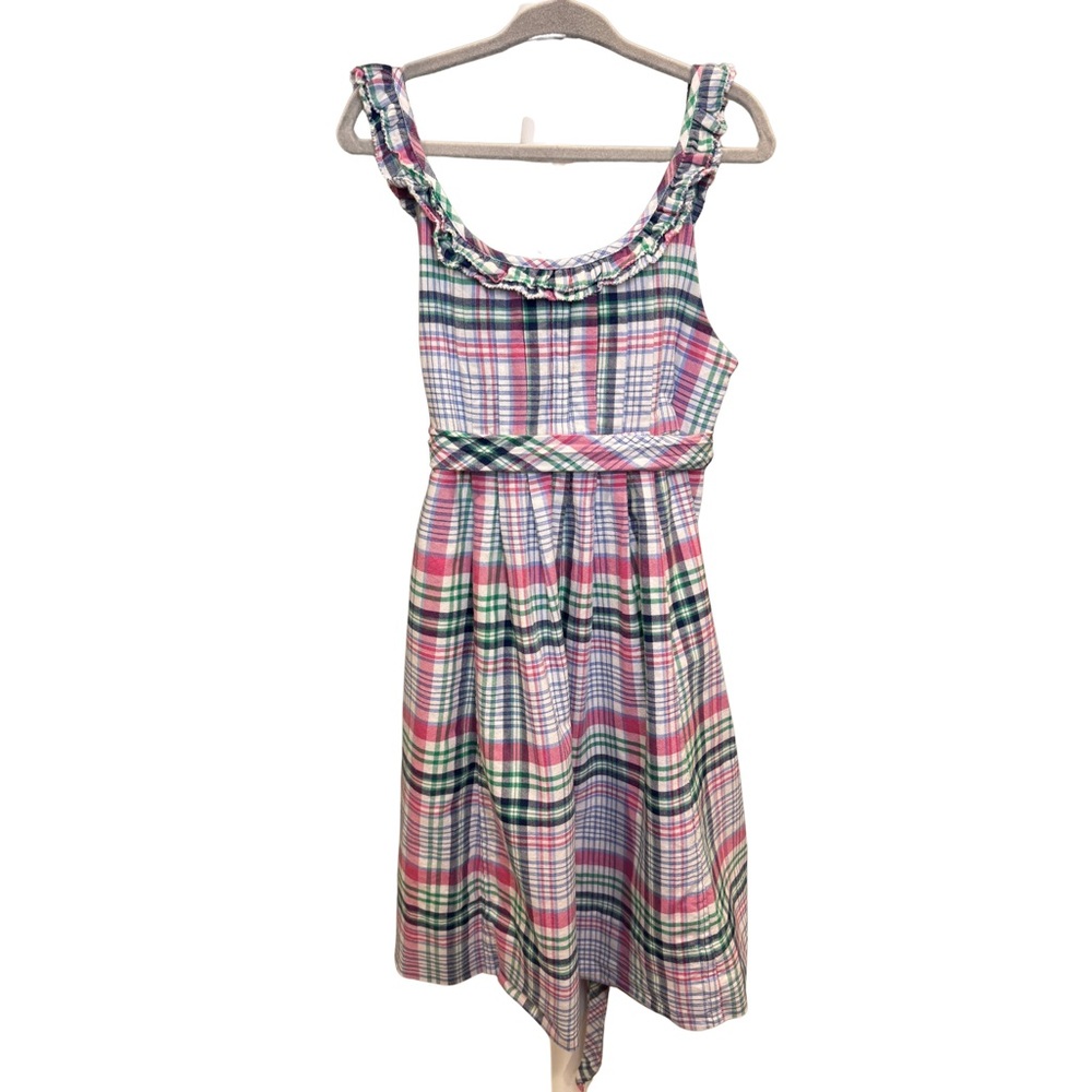 Ralph Lauren Girls Plaid Ruffle Dress – Size 6X